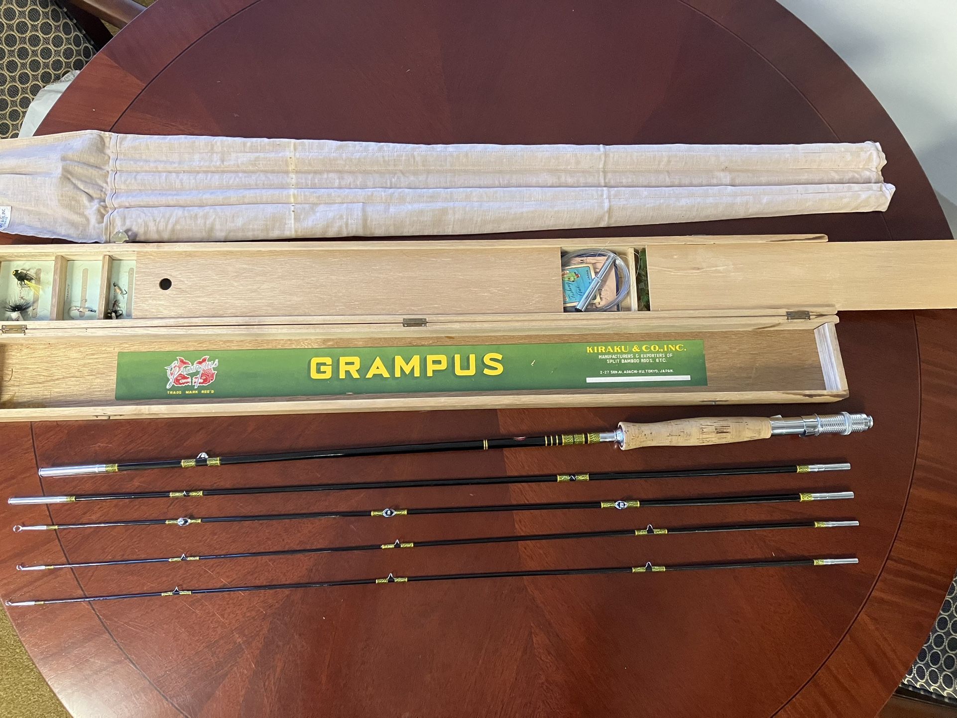 Vintage Grampus Bamboo Fly Rod (new)