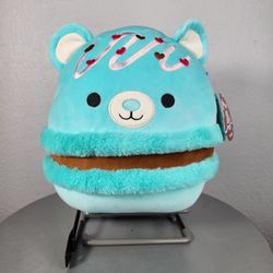 14" Squishmallow Belinda The Blue Macaron Plush