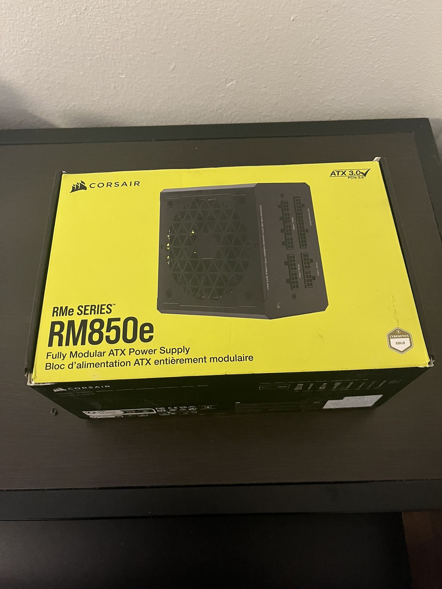 (7-Year warranty!)CORSAIR RM850e Fully Modular Low-Noise ATX 3.0 and PCIE 5.0 Power Supply PSU