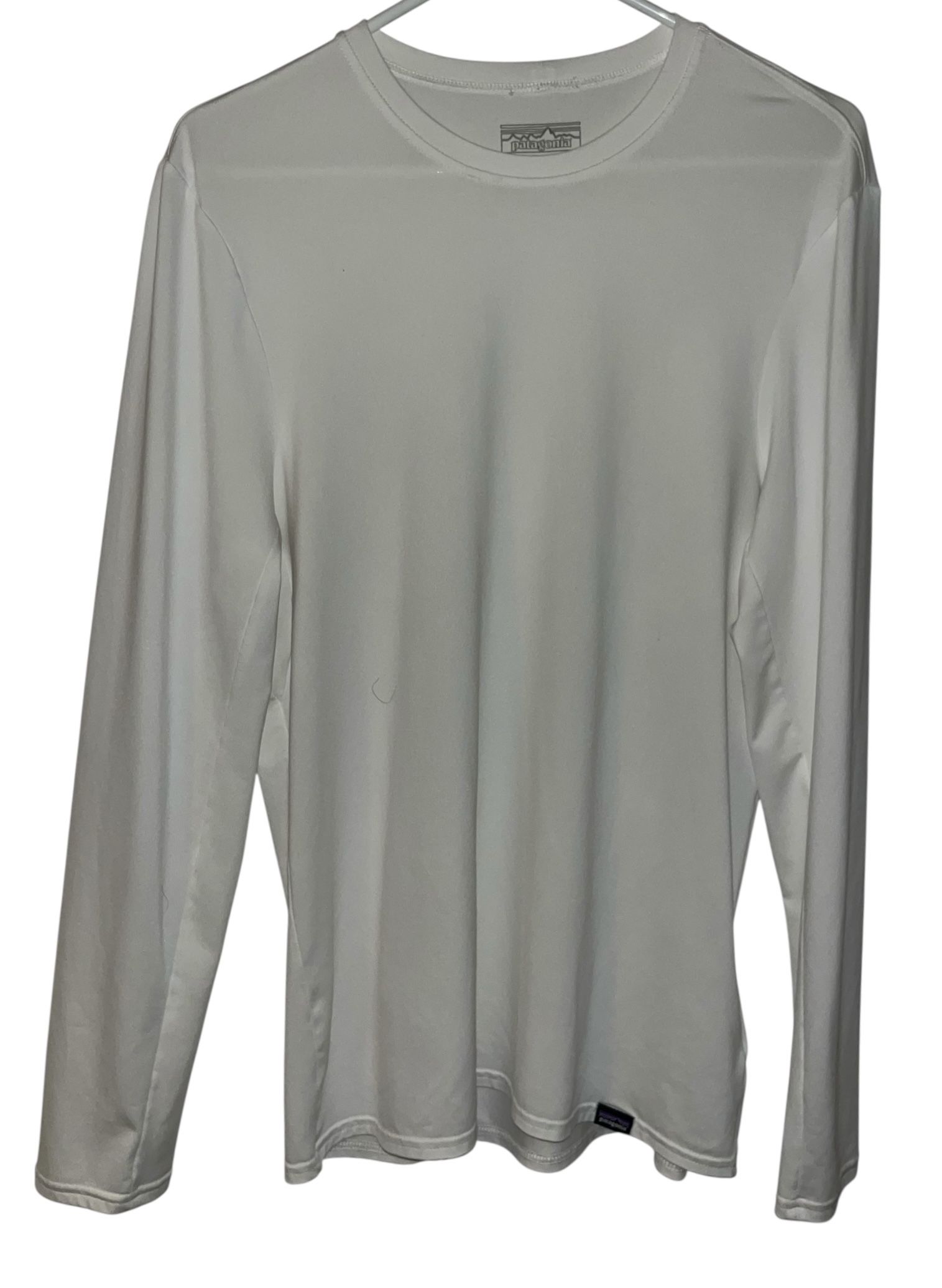 Patagonia Capilene Thermal Base Layer Mens S White Crewneck Long Sleeve $99MSRP