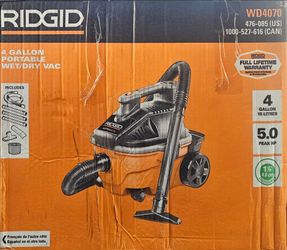 RIDGID WD4070 4-Gallon Portable Wet/Dry Vac