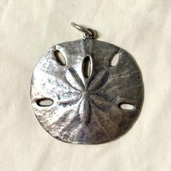 Retired James Avery Sterling Silver Sand Dollar Pendant
