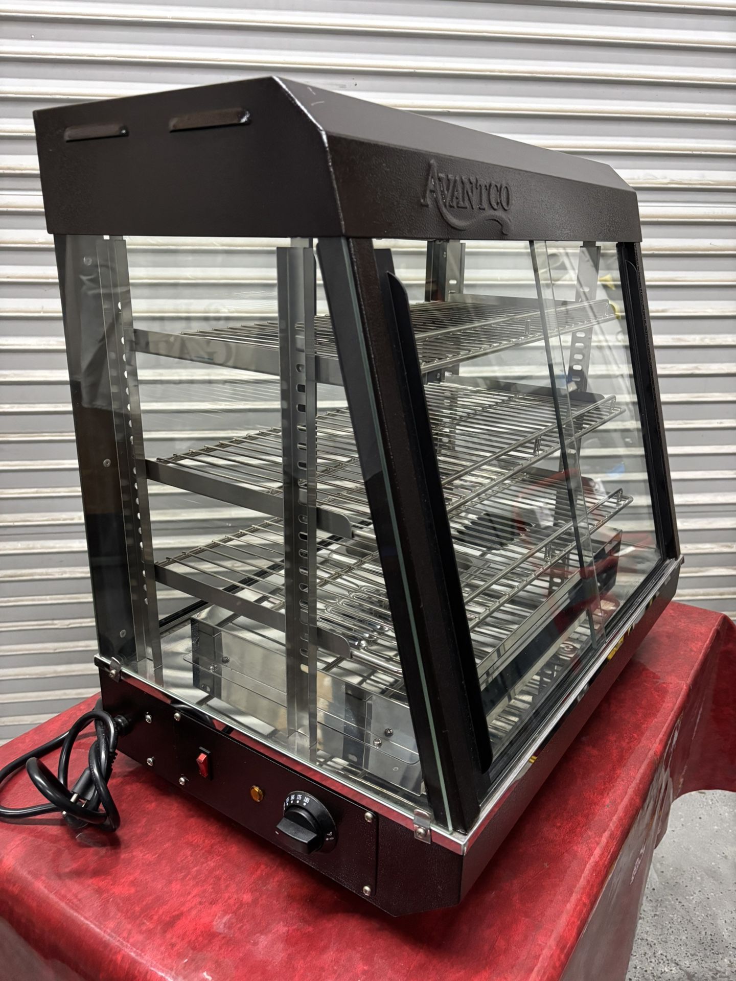 Food Warmer Glass Display Heated Case Counter Top Hot Food Merchandiser 3 Tier Full Service Restaurant NSF Like New