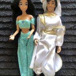 Disney Jasmine and Aladdin Dolls