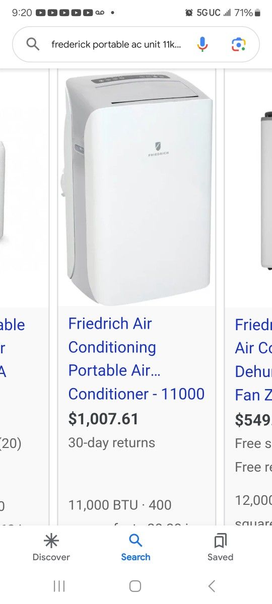 New In Box Portable Ac  500obo