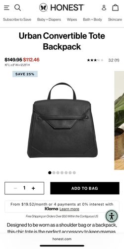 Urban Convertible Tote Backpack 