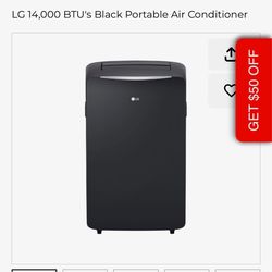 LG 14,000 BTU Portable Air Conditioner