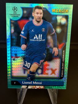 Topps Merlin Lionel Messi Teal Pulsar Refractor