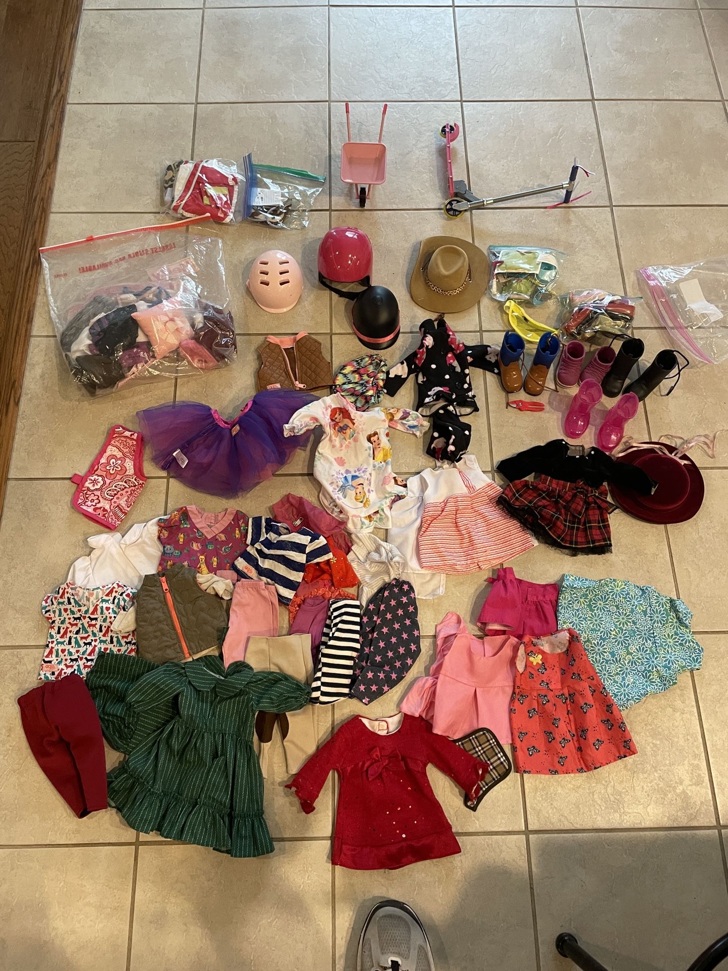 American Girl Doll and Misc Clothing