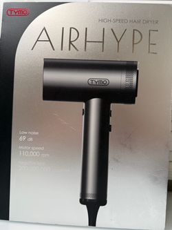 TYMO - Professional Hair Dryer with Comb and Diffuser, 110,000 RPM