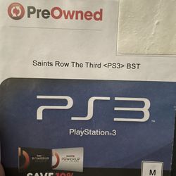 PS3 Video Game: Saints Row The Third