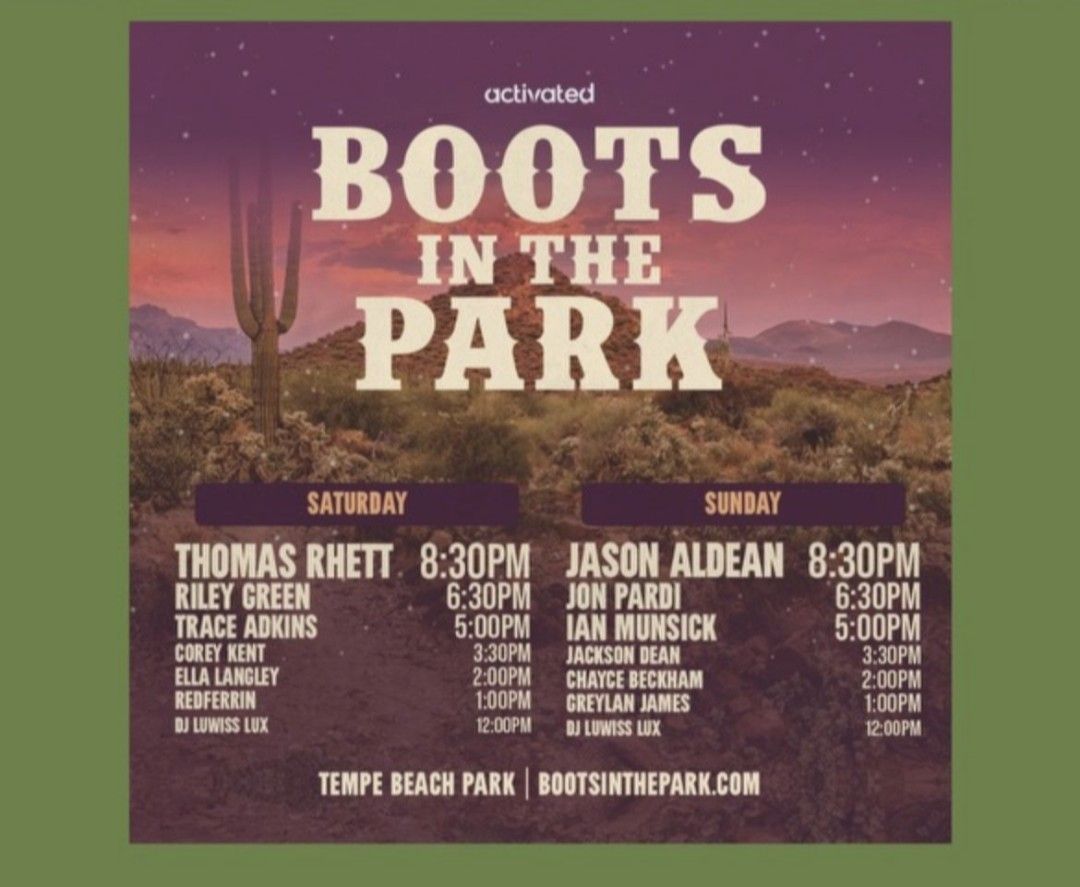 2 Day Boots In The Park Tickets