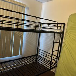 Twin Over Twin Metal Bunk Bed for Kids/Teens/ Adults