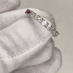 Unique Ruby & topaz Ring