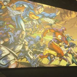 DC Canvas Framed Wall Pictures 24" X 36"