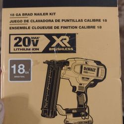 Dewalt 20v Max 18g Brad Nailer With Battery And Charger