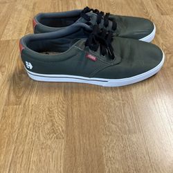 Etnies Jameson 2 Eco Casual Shoes, Men's Size 10.5, Dark Green / Ref Skateboard