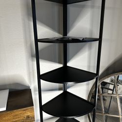 Industrial 6-Tier Corner Shelf – 63” Tall Ladder Storage Rack – Plant Stand & Organizer