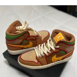 Air Jordan 1 Mid SE “Tiki Leaf” - Men’s Size 9.5 