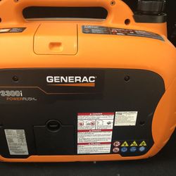 Brand New Generac 3300 / 2500-Watt Gas Powered Recoil Start Inverter Generator with COSense - GP3300i