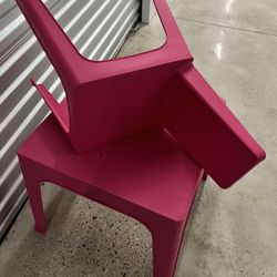 Pink Chair And Desk