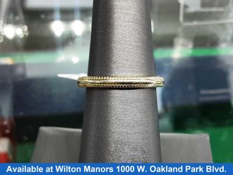 Women's Ring - Anniversary - Yellow Gold 14k (.585) 2.7 grams Size 7