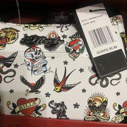 Ed Hardy Convertible Wristlet & Key Ring  Y2K