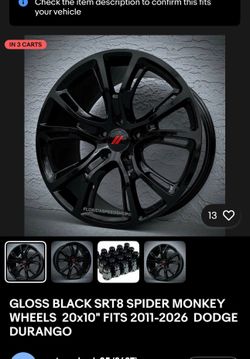 22in srt8 black