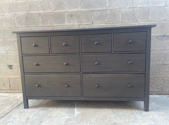 Ikea Hemnes Solid Wood Gray 8 Drawer Dresser