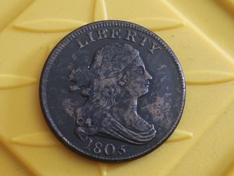 1805 half cent .  Small 5.
