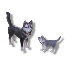 Schleich Husky Dog Family