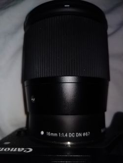 Canon lens 16mm 1.4