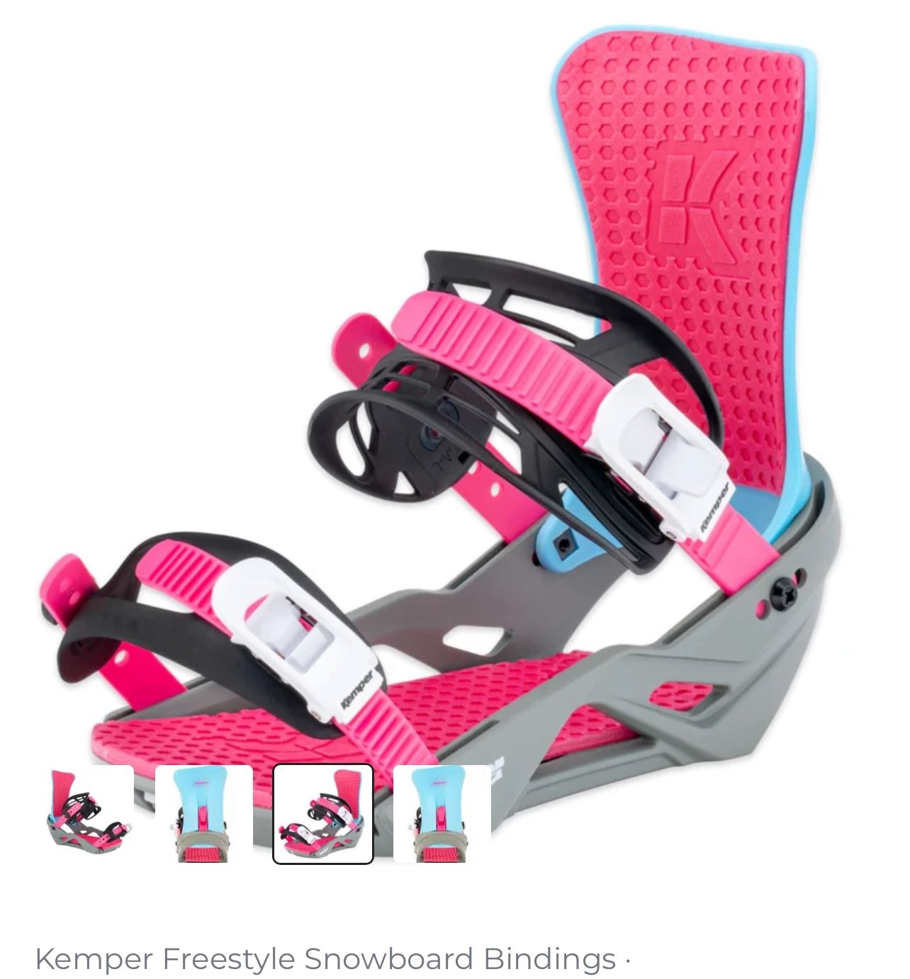New Kemper Freestyle Bindings/Carolina Blue