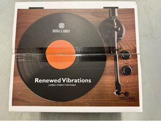 Angels Horn HP-H00501 Turntable Stereo System w/ Speakers - Brand New Sealed