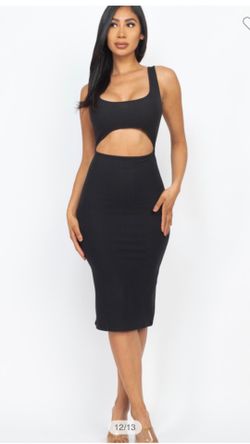 Black Back Crisscross Dress