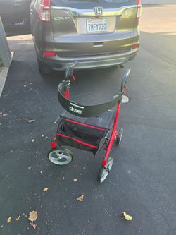 Drive Medical Four-Wheel Rollator Walker
