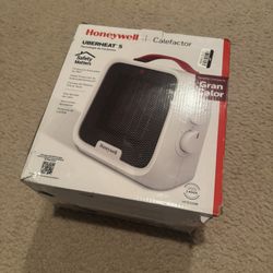 Honeywell UberHeat 5 Ceramic Heater White: Adjustable Thermostat, 1500W **Brand New**