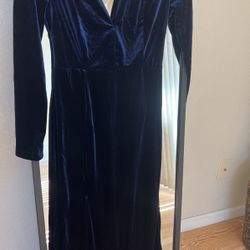 Velvet Blue Dress