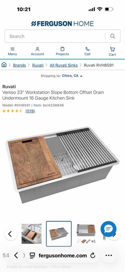 Ruvati 33” undermount
