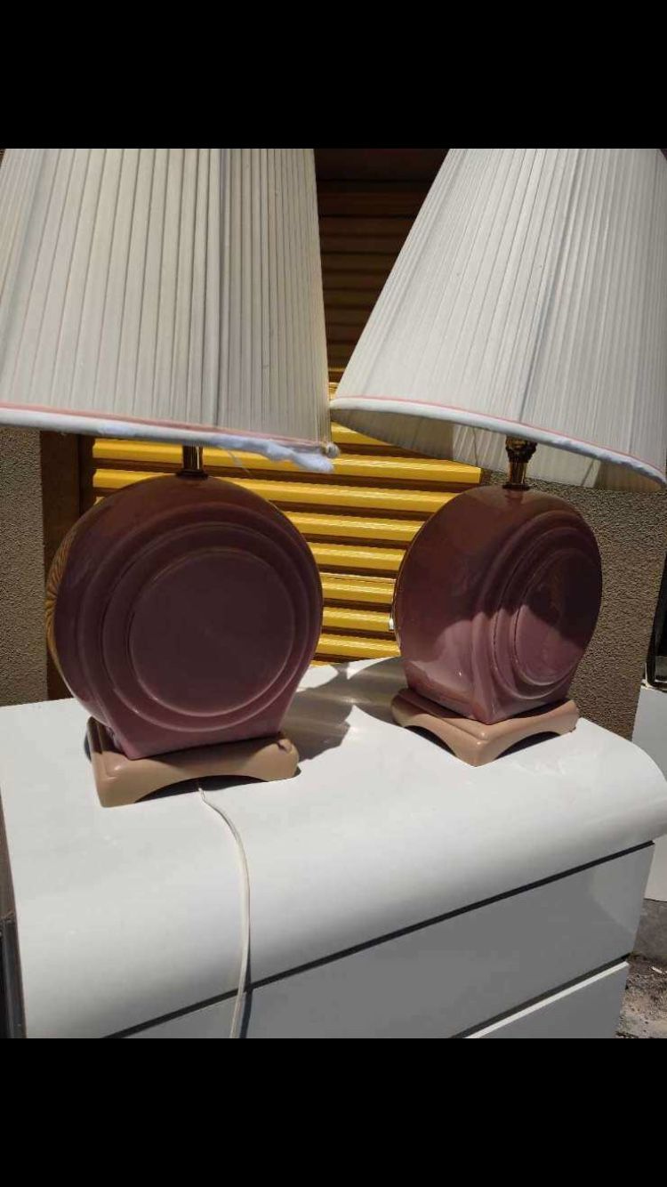 Two matching lamps