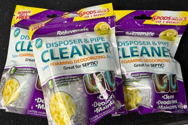 3 x Rejuvenate Lemon Disposer & Pipe Cleaner 6-Pack - New