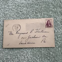 1932 first day cover featuring a 3¢ William Penn postage stamp (#724)