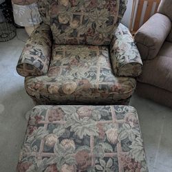 Large sofa seat / chair with ottoman