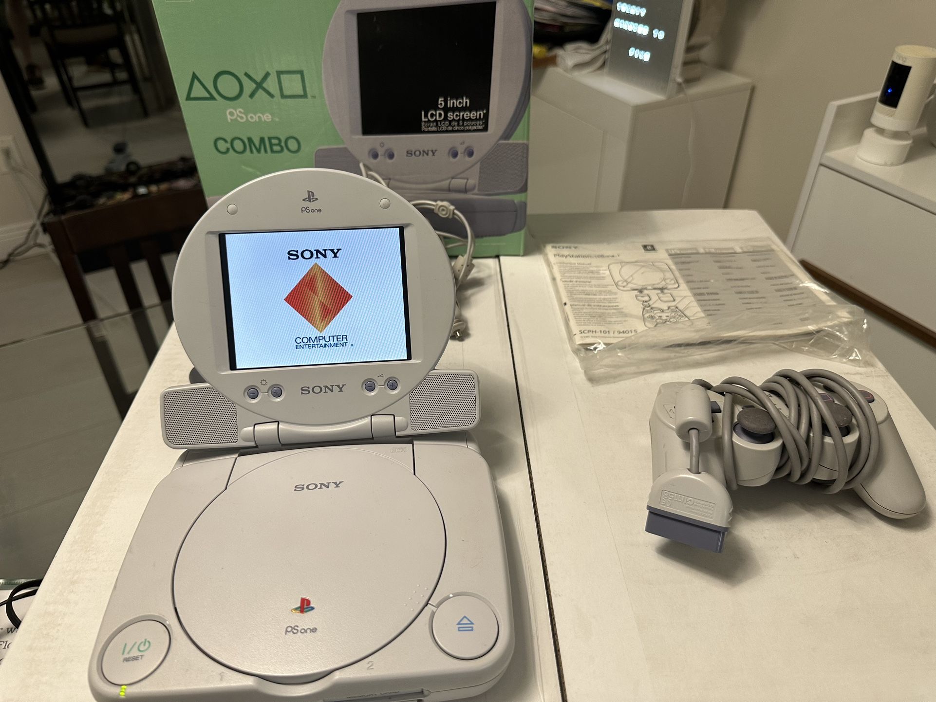 Rare PSOne With LCD Screen Complete In Box With Inserts And 
