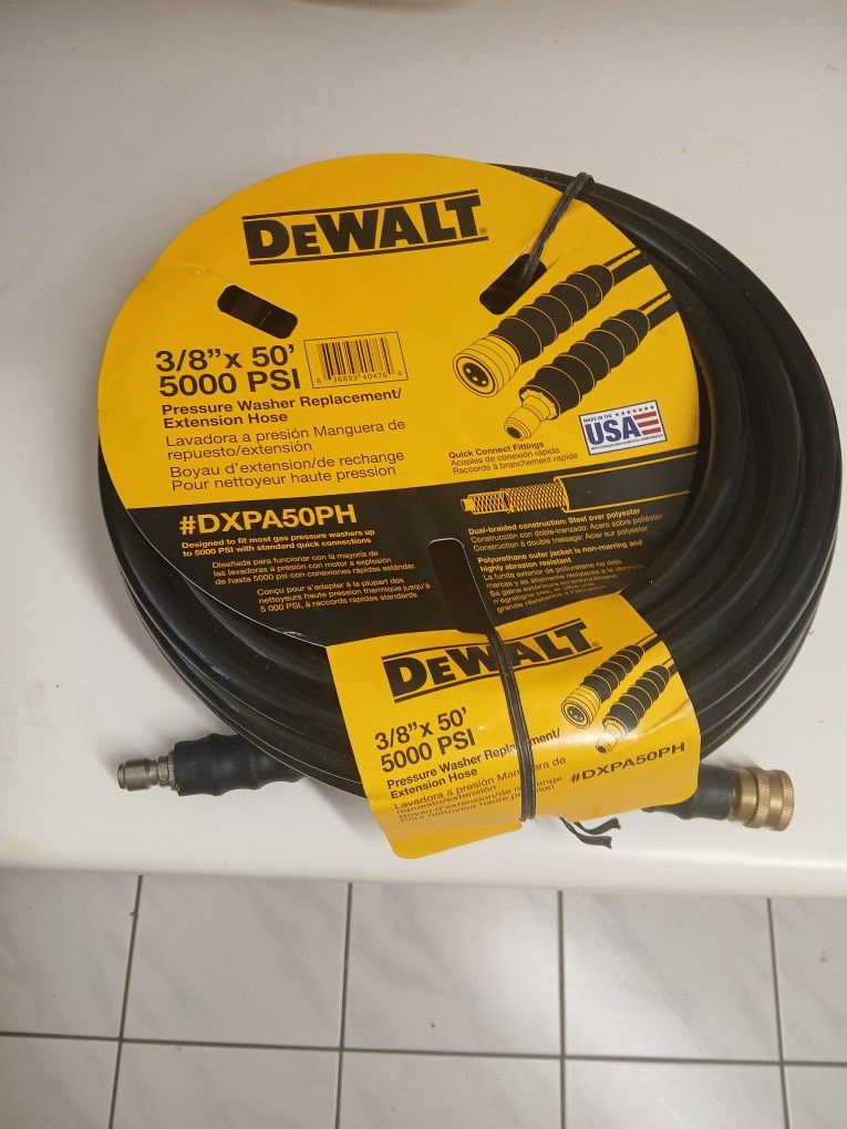 New DEWALT pressure Washer Hose