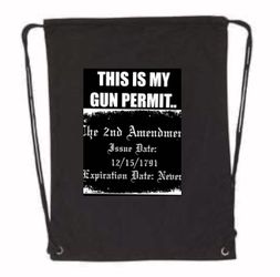 2nd Amendment Drawstring Bookbag