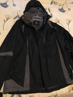 Chaps winter jacket with hood size Med