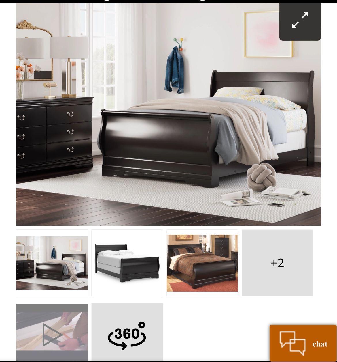 Ashley Huey Bedroom Set Bed, Dresser And Nightstand 