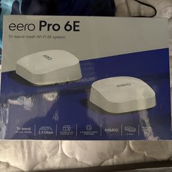 eero Pro 6E Tri-Band Mesh Wi-Fi System (2 Pack) – AX5400 Ultra Fast