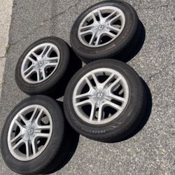 4 — 195/60r15 5x100 5x3.94 Stock Toyota Celica Corolla Prius Impreza Wheels Rims Tires